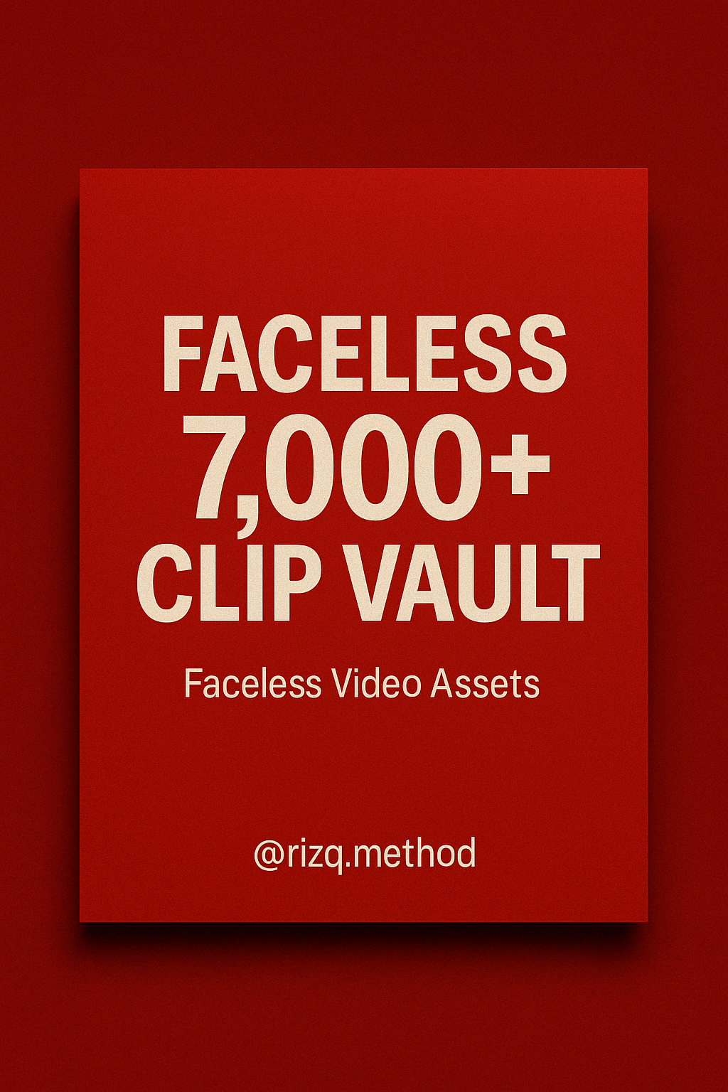 Faceless 7.000+ Clip Vault